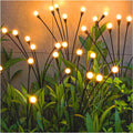 Solar pathway lights at night