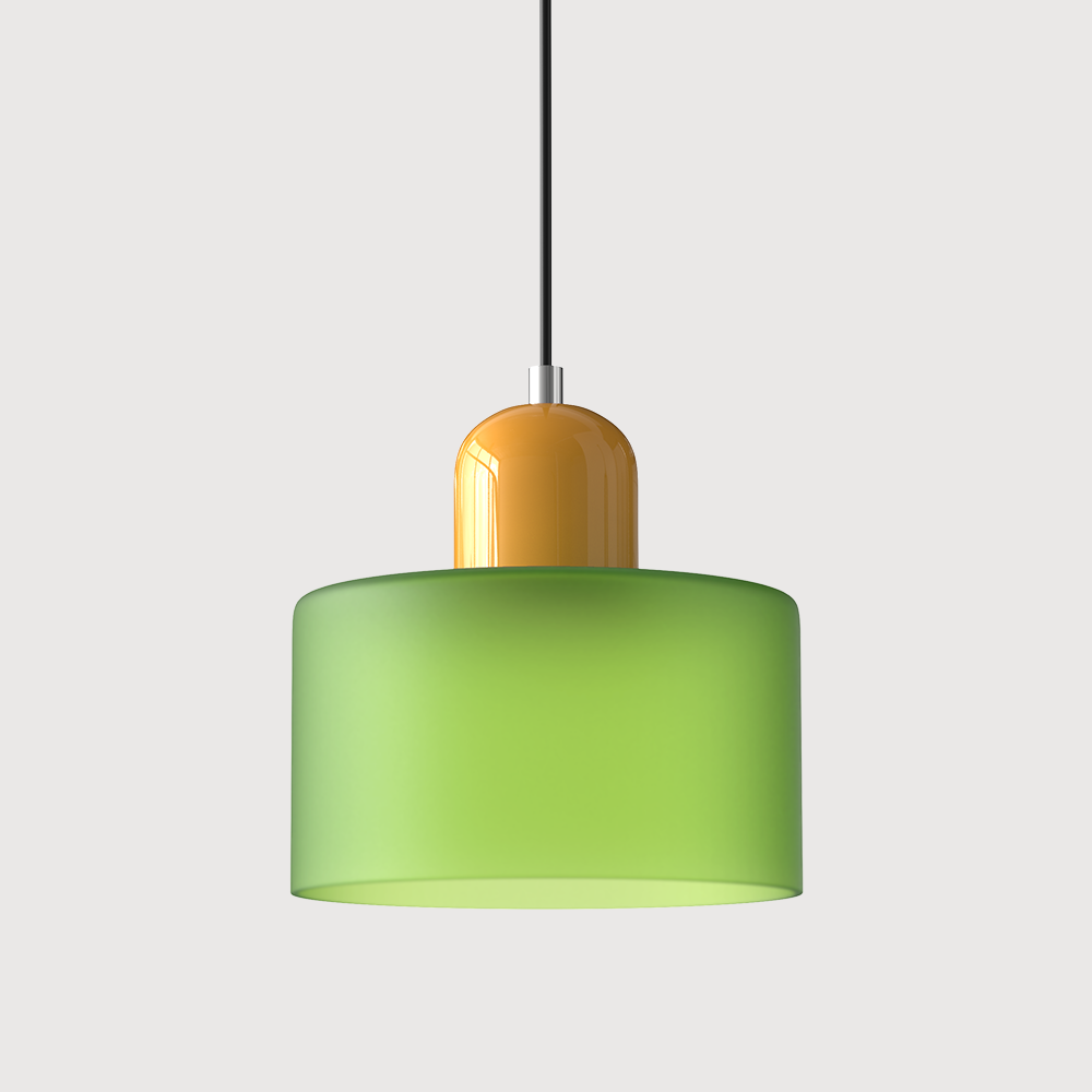 Glass pendant light