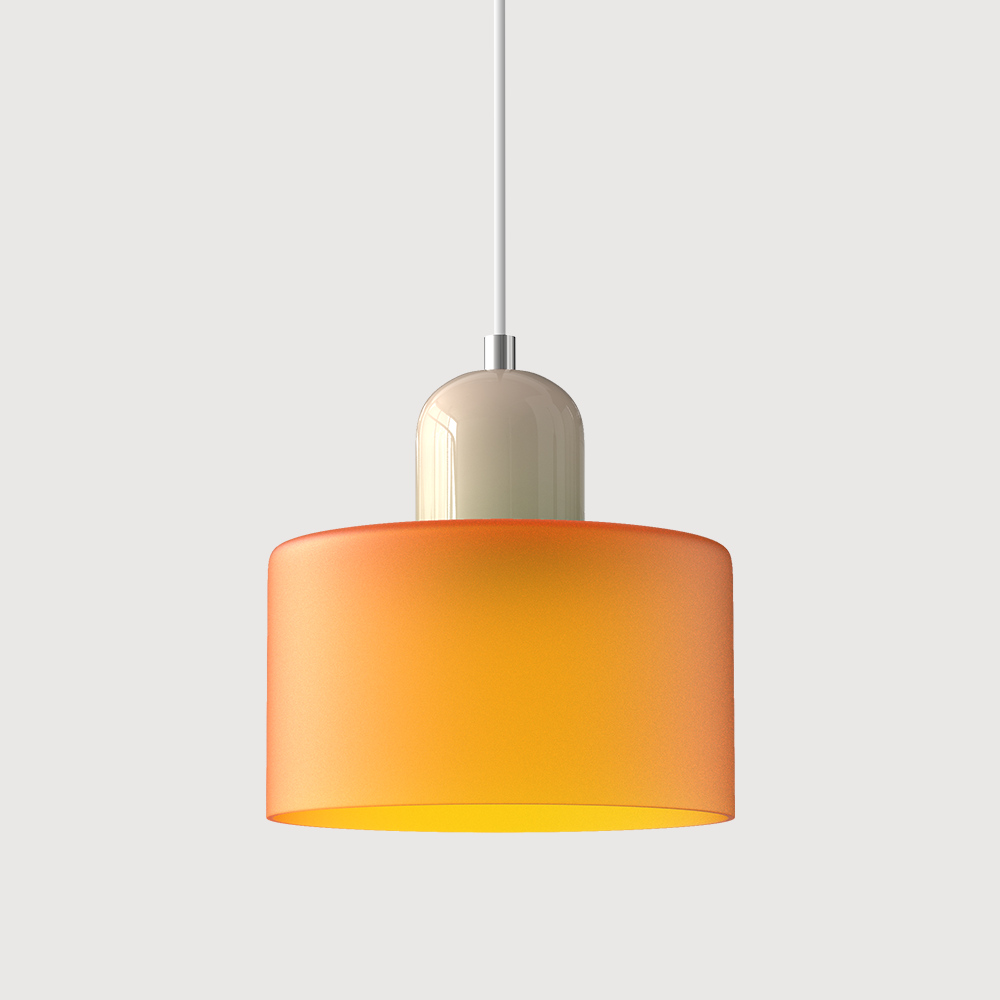 Glass pendant light