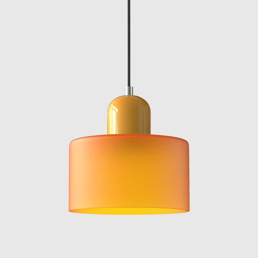 Glass pendant light