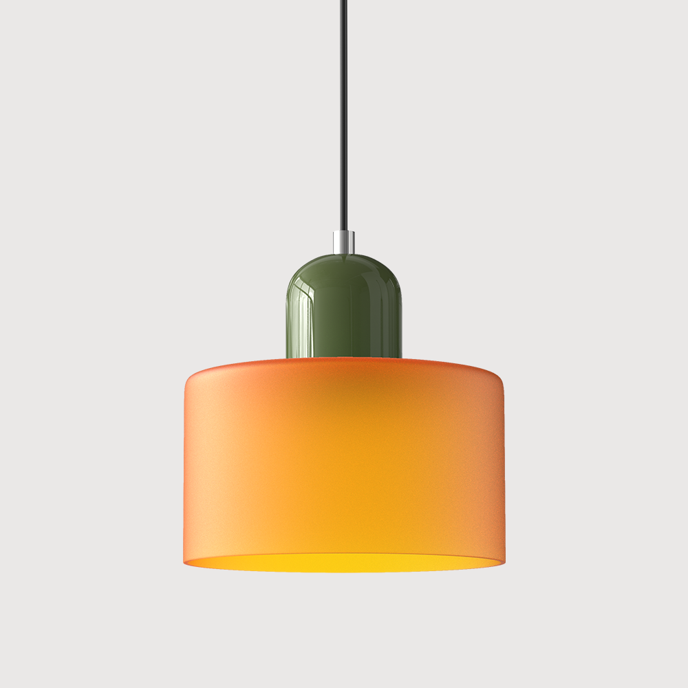 Glass pendant light