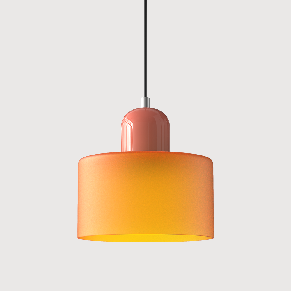 Glass pendant light