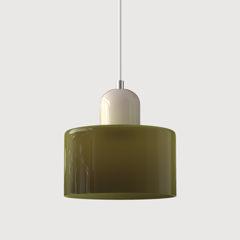 Glass pendant light