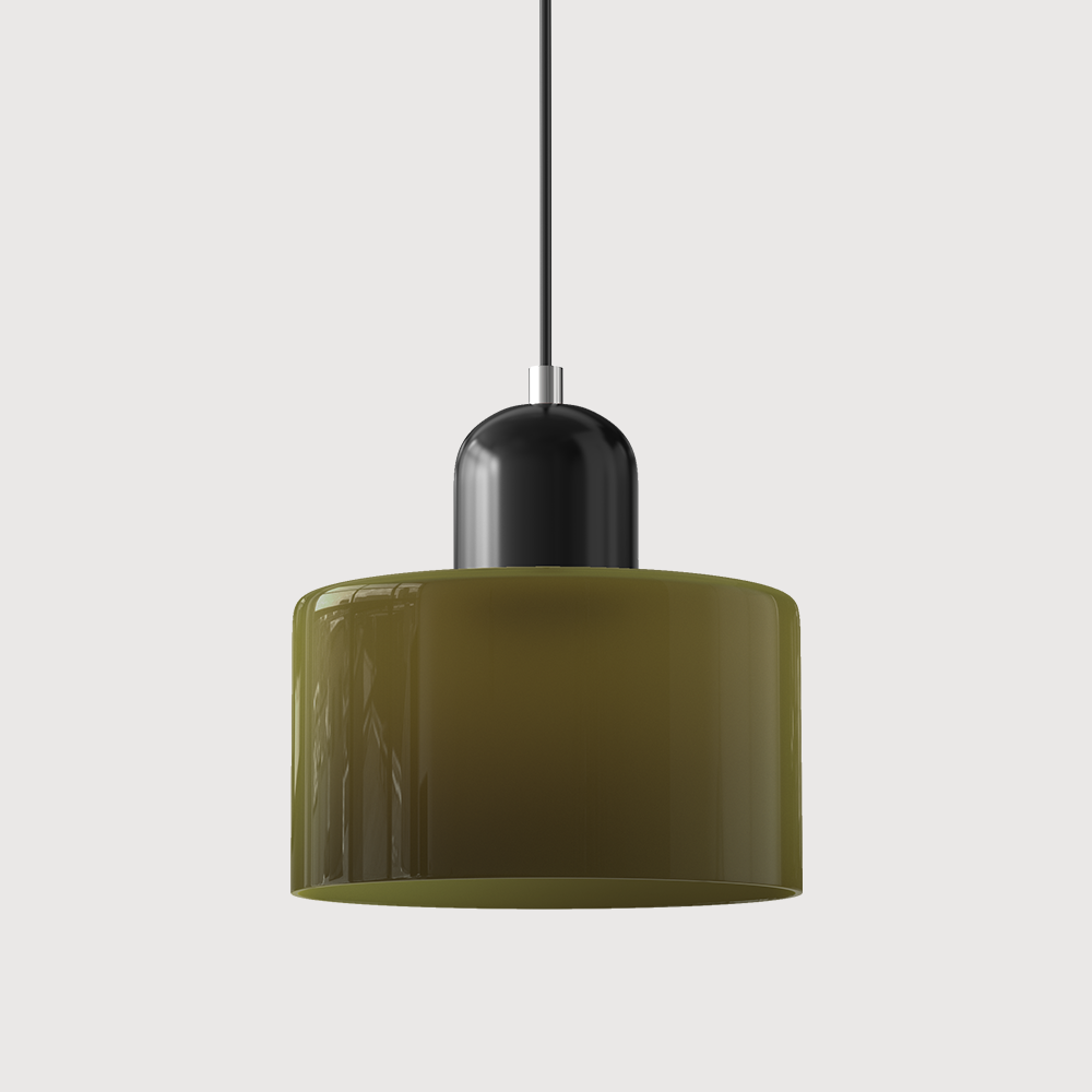 Glass pendant light