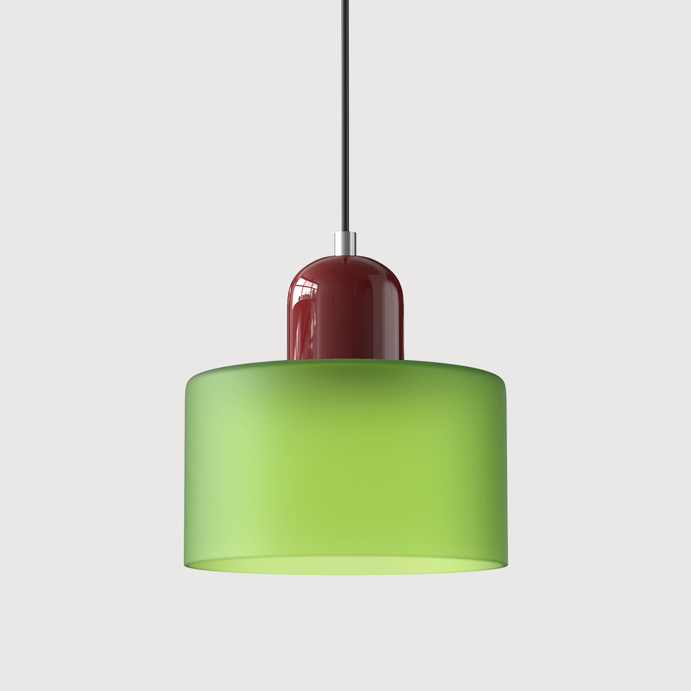 Glass pendant light