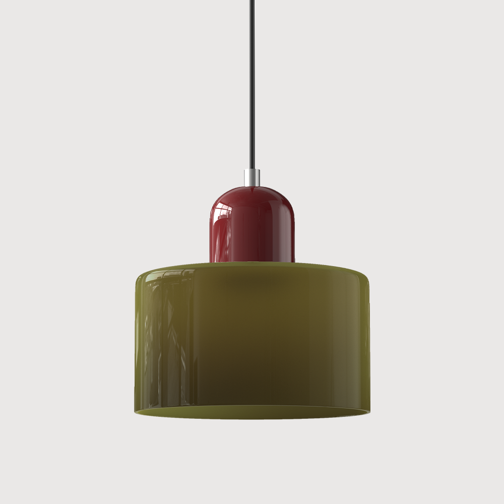 Glass pendant light
