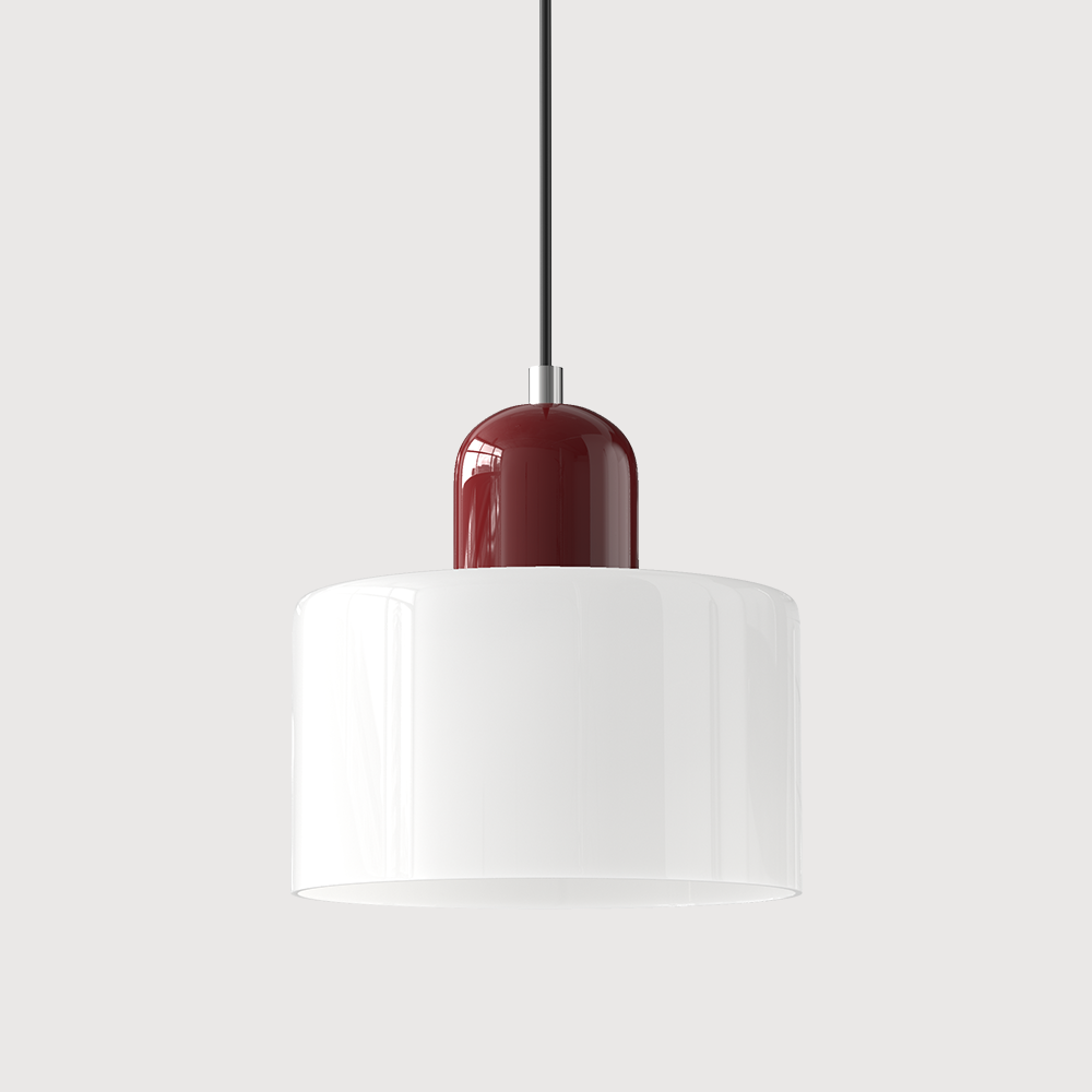 Glass pendant light