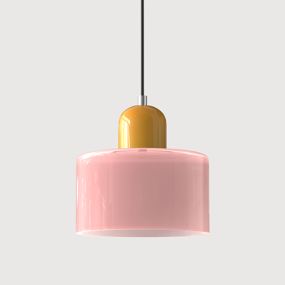 Glass pendant light
