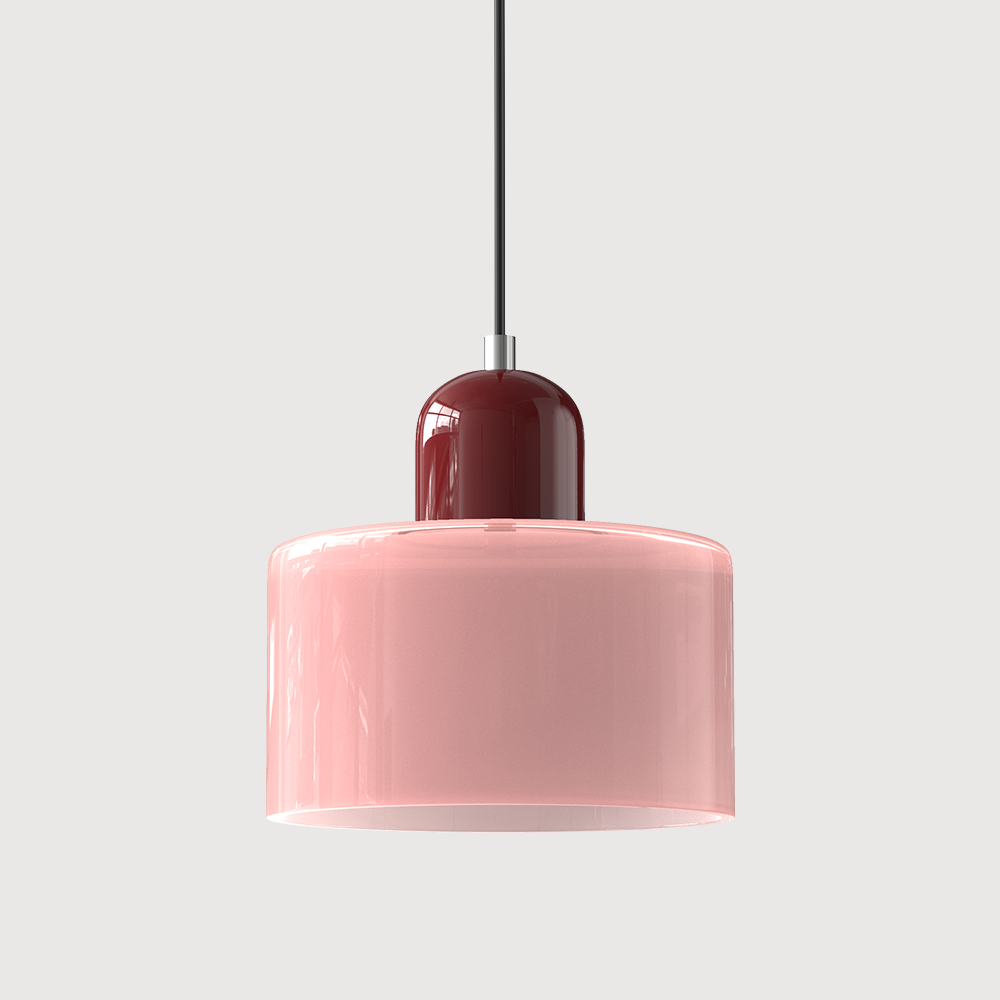 Glass pendant light