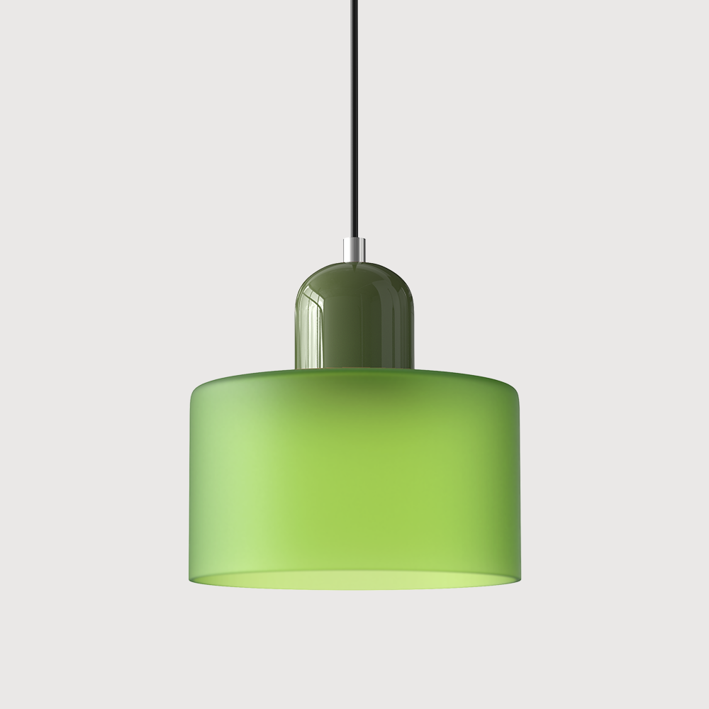 Glass pendant light