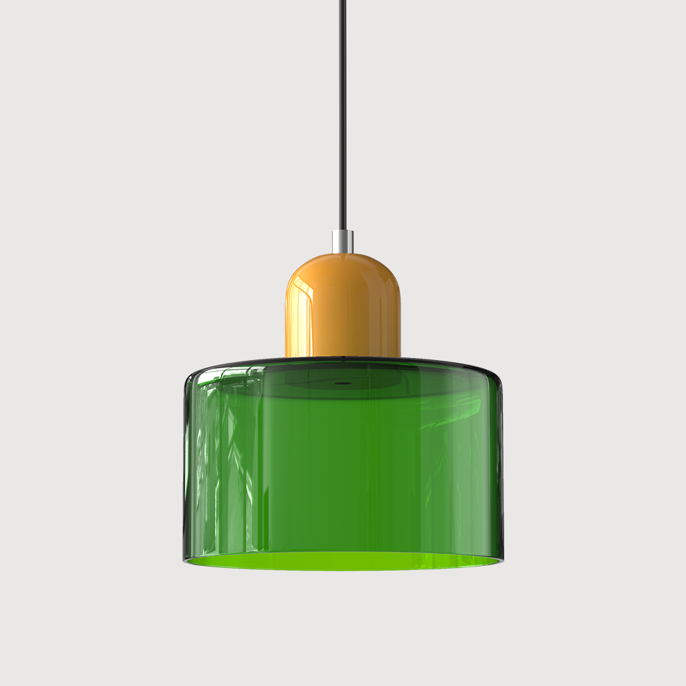 Glass pendant light