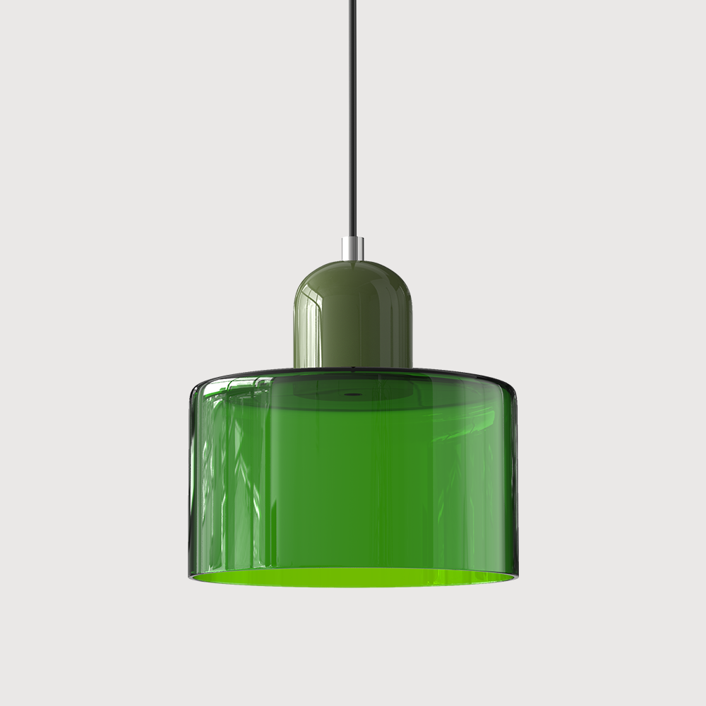 Glass pendant light