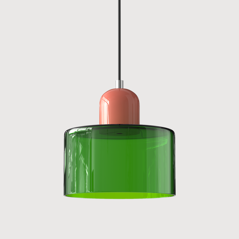 Glass pendant light