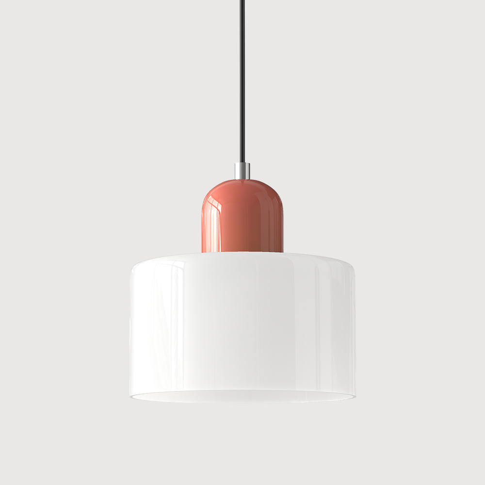 Glass pendant light