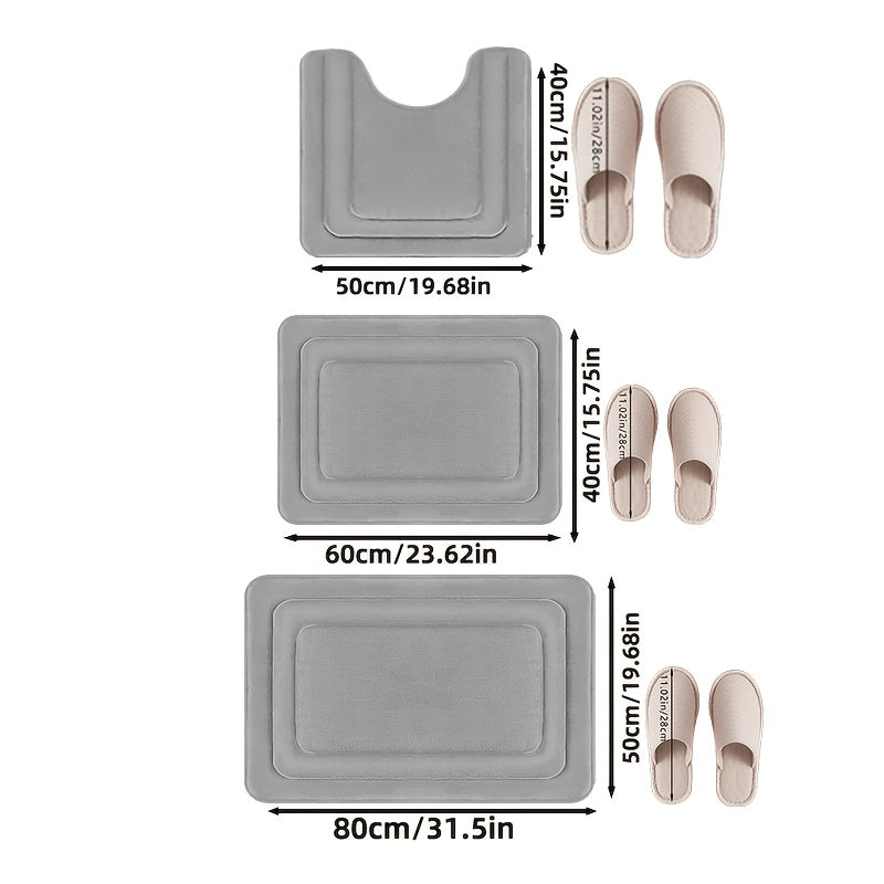 Absorbent bath mat detail
