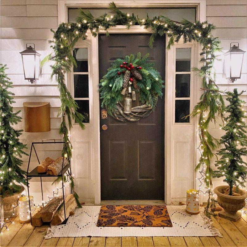Grapevine door wreath
