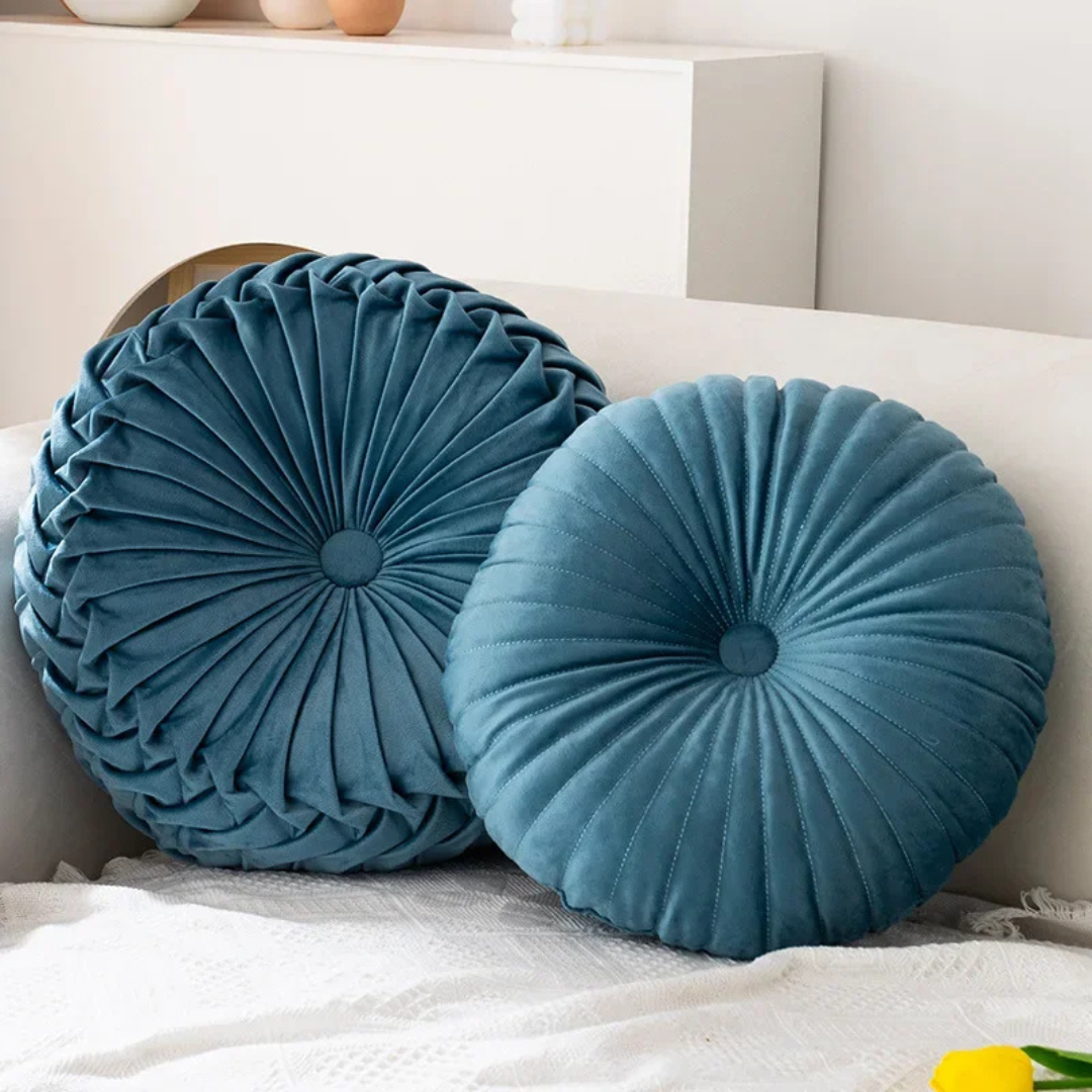 Fluffy decorative throw pillow