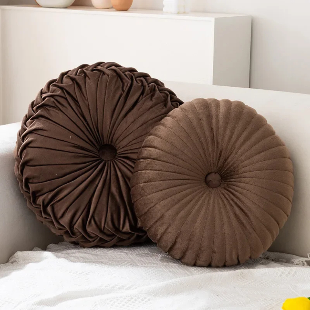 Fluffy decorative throw pillow