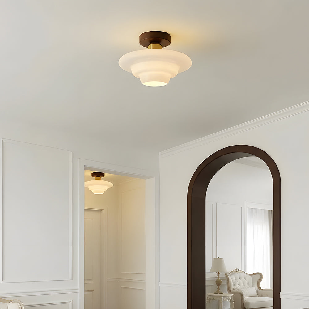 Glass shade detail