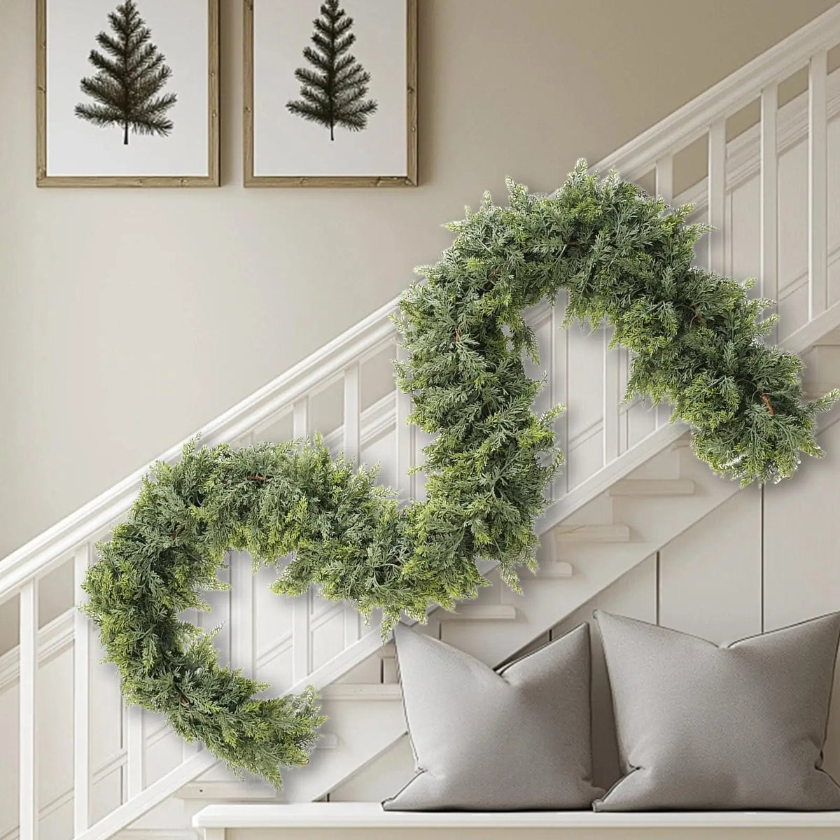 Cypress garland detail