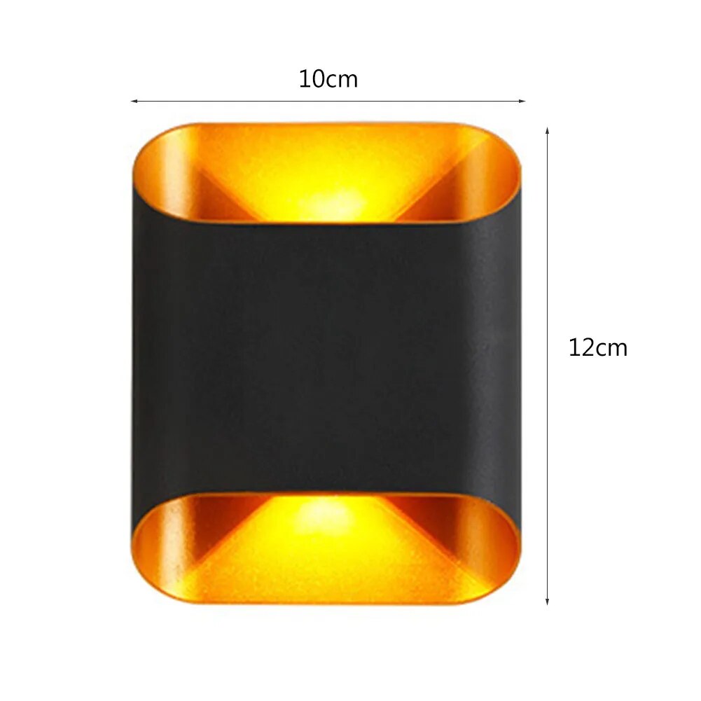 Outdoor wall light black and white