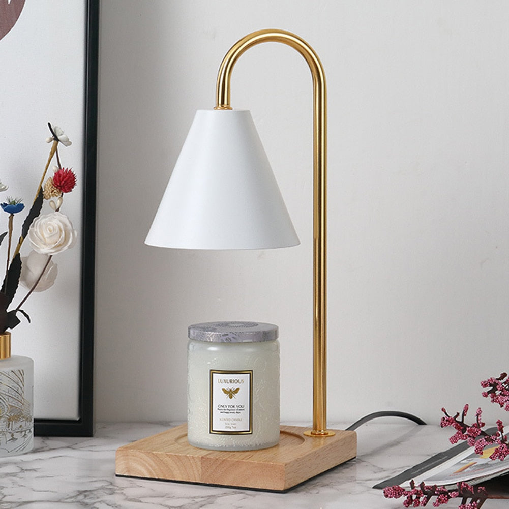 Candle warmer lamp gold