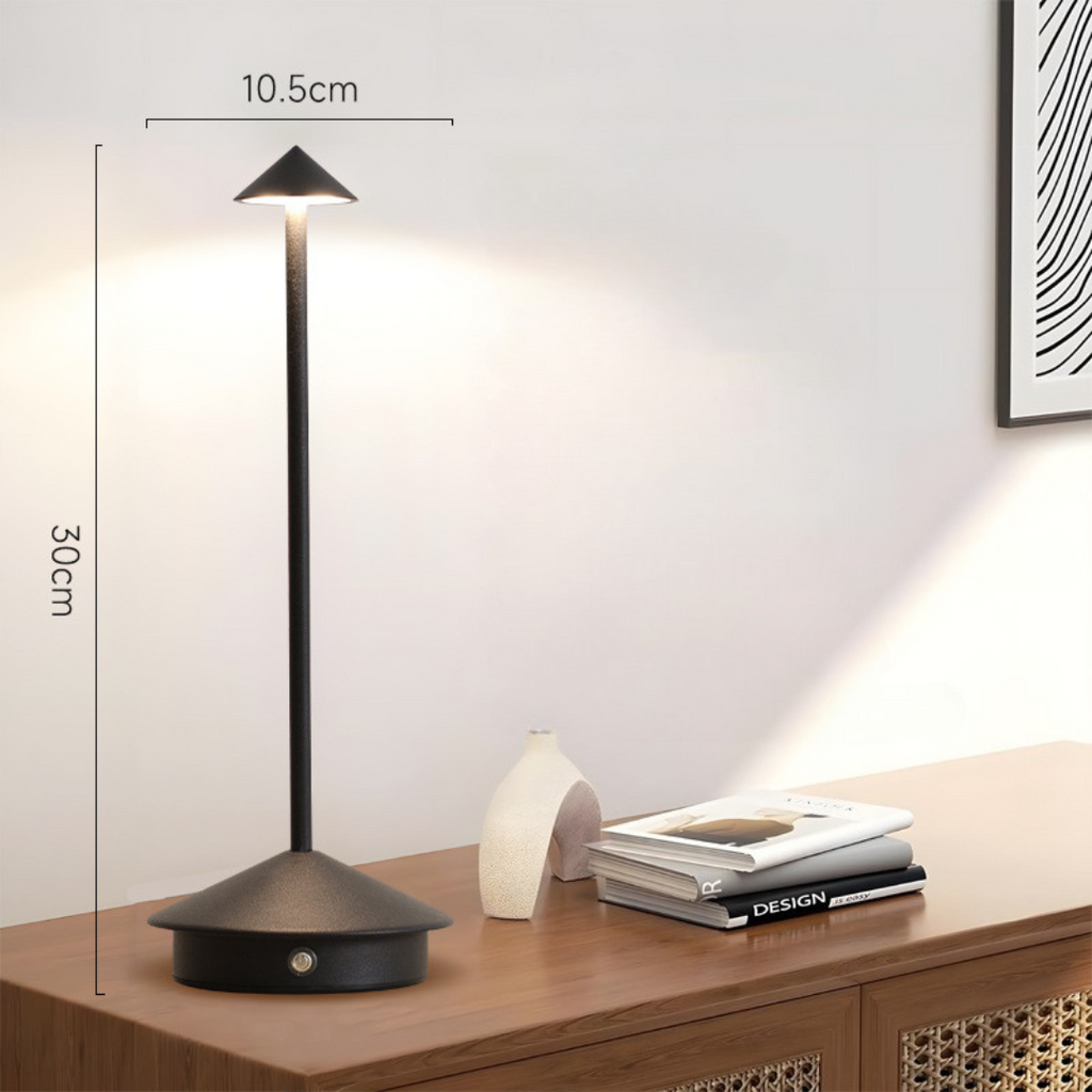 Cordless LED table lamp color options