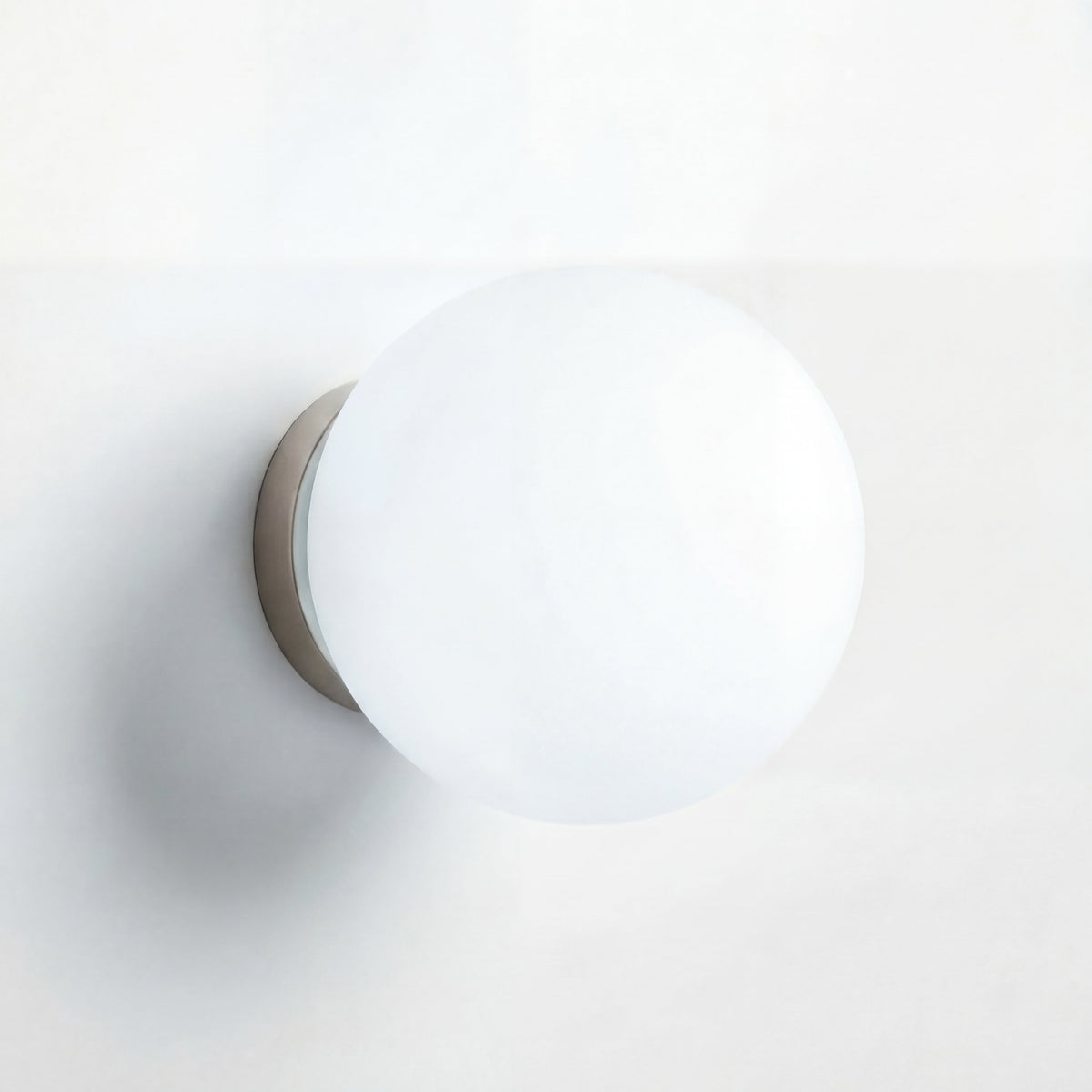 Frosted glass wall sconce