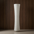 Rice paper floor lamp in living room