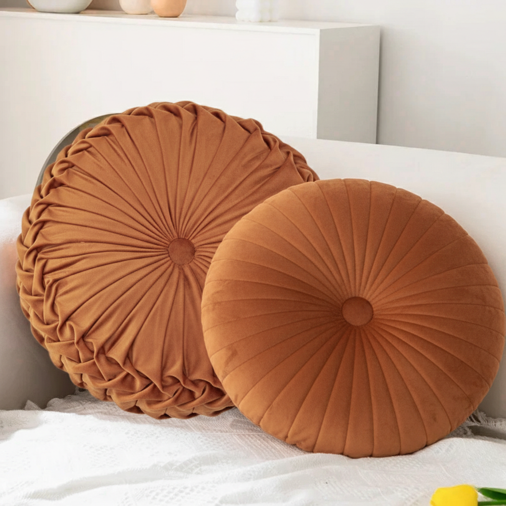 Fluffy decorative throw pillow